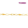 TOMEI Sri Puteri, The Mawar Series Bracelet, Yellow Gold 916 SP-YG1646B-1C