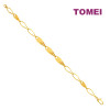 TOMEI Sri Puteri, The Mawar Series Bracelet, Yellow Gold 916 SP-YG1646B-1C