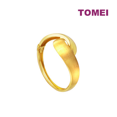 TOMEI Sri Puteri, The Harmony Series Bangle, Yellow Gold 916 (SP-YG1600B-1C)