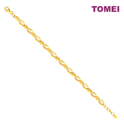 TOMEI Lasered Bracelet, Yellow Gold 916 ( BB3511-C-1C )