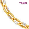 TOMEI Dual-Tone Bracelet, Yellow Gold 916 (9M-B6818L-2C)