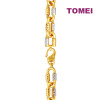 TOMEI Dual-Tone Bracelet, Yellow Gold 916 (9M-B6818L-2C)