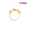 TOMEI Lusso Italia Flower Ring, Yellow Gold 916 108U325-MLKR-4021