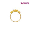 TOMEI Lusso Italia Flower Ring, Yellow Gold 916 (108U325-MLKR-441)