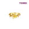TOMEI Lusso Italia Flower Ring, Yellow Gold 916 (108U325-MLKR-441)
