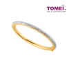 TOMEI Pizzaz with Timeless Elegance Bangle, Yellow Gold 916 (9L-BK1495-2C)