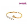 TOMEI Bangle, Yellow Gold 916 (9L-BK1545-2C)