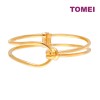 TOMEI Chic Knotted Bangle, Yellow Gold 916 (9L-BK1631-1C)