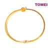 TOMEI Chic Knotted Bangle, Yellow Gold 916 (9L-BK1631-1C)