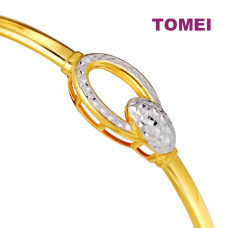 TOMEI Dual-Tone Buckle Bangle (9L-SG6065-2C)