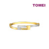 TOMEI Dual-Tone Puzzle Bangle (9L-SG6136-2C)