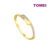 TOMEI Dual-Tone Puzzle Bangle (9L-SG6136-2C)