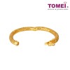 TOMEI Ornately Sophisticated With Noble Bangle, Yellow Gold 916 (9L-YG1285B-1C)