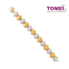 TOMEI Bracelet of Circination in Spherial Pizzazz, Yellow Gold 916 (9M-B5670M-2C)