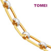 TOMEI Dual-Tone Linked Ball Bracelet, Yellow Gold 916 (9M-B6931-2C)