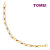TOMEI Dual-Tone Linked Ball Bracelet, Yellow Gold 916 (9M-B6931-2C)