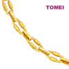 TOMEI Chain Linked Bracelet, Yellow Gold 916 (9M-BLS7-S-1C)