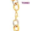TOMEI Dual-Tone Radiant Coco Bracelet, Yellow Gold 916 (9M-YG1393B-2C)