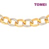 TOMEI Dual-Tone Radiant Coco Bracelet, Yellow Gold 916 (9M-YG1393B-2C)