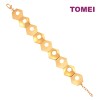 TOMEI Honeycomb Bracelet, Yellow Gold 916 (9M-YG1437B-1C)