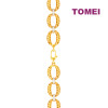 TOMEI Oval Flower Bracelet, Yellow Gold 916 (9M-YG1545B-2C)