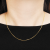 TOMEI First Love Necklace, Yellow Gold 916 (45cm) (9N-ZS12-04)