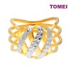 TOMEI Dual-Tone Enchanting Ring, Yellow Gold 916 (9O-R6740-2C)