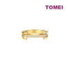 TOMEI Dual-Tone Romantic Ring, Yellow Gold 916 (9O-R6951-2C)
