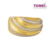 TOMEI Diamond Cut Collection Adeena Ring, Yellow Gold 916 (9O-YG0858R-2C)