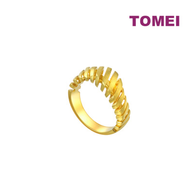 TOMEI Sri Puteri Collection Dominoes Ring, Yellow Gold 916 (9O-YG1030R-1C)