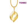 TOMEI Sri Puteri Collection Droplet Pendant, Yellow Gold 916 (9P-YG1248P-1C)