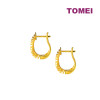 TOMEI Sri Puteri Collection Dominoes Earrings, Yellow Gold 916 (9Q-YG1342E-1C)