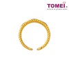 TOMEI Link Chain in Twisted Parallel Ring, Yellow Gold 916 (AS-YG0851R-2C)
