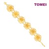 TOMEI Radiantly Flower Bracelet, Yellow Gold 916 (BB0071-1C)