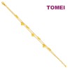 TOMEI Love Beads Double Strand Bracelet, Yellow Gold 916 (BB0115-1C)