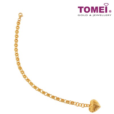 TOMEI Big Love Bead Bracelet, Yellow Gold 916 (BB2947-B-1C)