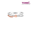 TOMEI Love Is Beautiful Collection Diamond RIng, White+Rose Gold 585 (D60070875)