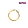 TOMEI Diamond Cut Collection Layered Ring, Yellow Gold 916 (DC-YG0931R-2C)