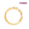 TOMEI Cutting Edge Collection limmering Ellipse Ring, Yellow Gold 916 (DC-YG0942R-2C)
