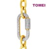 TOMEI Diamond Cut Collection Linked Bracelet, Yellow Gold 916 (DC-YG1515B-2C)