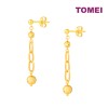 TOMEI Lavish Dangling Beads Earrings, Yellow Gold 916 (EE3534-1C)