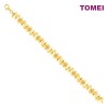 TOMEI Lusso Italia Droplets Bracelet, Yellow Gold 916 (IM-328-BLK234-1C)