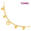 TOMEI Lusso Italia Love Strories Bracelet, Yellow Gold 916 (IM-B22HL0566-1C)