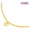 TOMEI Lusso Italia Hollow Heart Bracelet, Yellow Gold 916 (IM-B22WA0511-1C)
