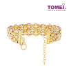 TOMEI Lusso Italia Tri-Tone Layered Bracelet, Yellow Gold 916 (IM-ORI1208-3C)