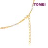 TOMEI Lusso Italia Tri-Tone Beads Necklace, Yellow Gold 916 (IN-BETA0316-3C)