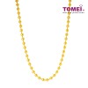 TOMEI Lusso Italia Ball Necklace, Yellow Gold 916 (IN-CPL600-CL-1C)