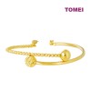 TOMEI Dwi-Balls Bangle, Yellow Gold 916 (LB0079-1C)
