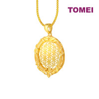 TOMEI Lusso Italia Flower Of Life Pendant, Yellow Gold 916 (LK-XXP11526-1C)