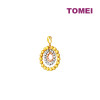 TOMEI Trio-Circle Of Bead Pendant, Yellow Gold 916 (PP3758-3C)